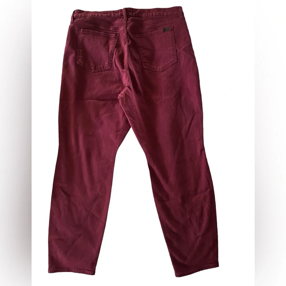 7 For All Mankind Jen 7 Burgundy Ankle Skinny Pant NWT Size 18 - Picture 2 of 8